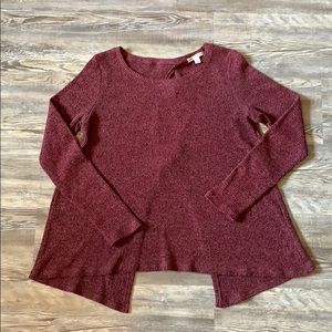 American Eagle Open-Back Longsleeve Knit Top